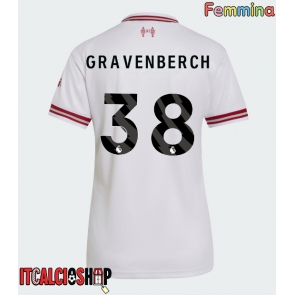 Liverpool Ryan Gravenberch #38 Seconda Maglia Femmina 2026-27 Manica Corta Liverpool Ryan Gravenberch #38 Seconda Maglia Femmina 2026-27 Manica Corta